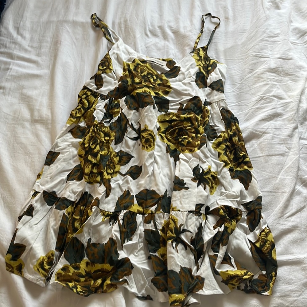 urban outfitters sunflower mini sundress